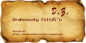Drahovszky Zoltán névjegykártya
